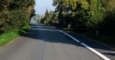 W Ligocie zakończono remont pobocza przy drodze powiatowej